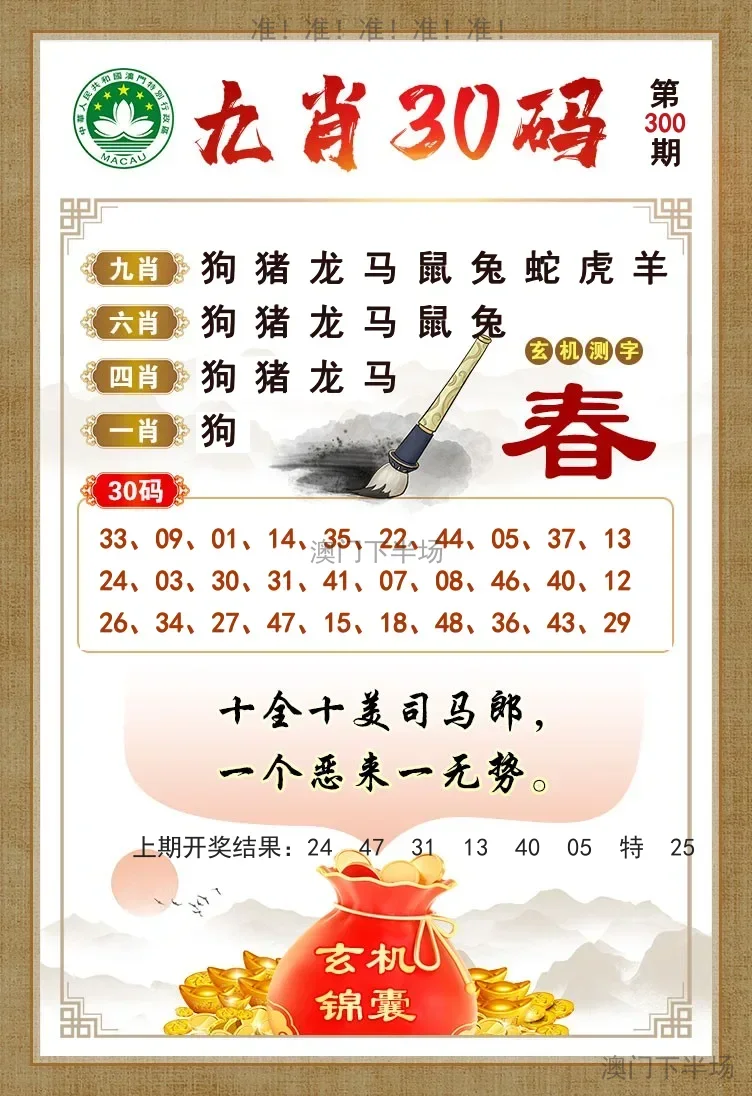 九肖30码